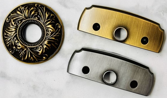 Automotive components with precision metal finishing and chrome plating